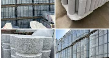 柳州 芝麻白花岗岩挡车柱、隔离柱多少钱