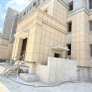 柳州 黄金麻干挂，工地实拍