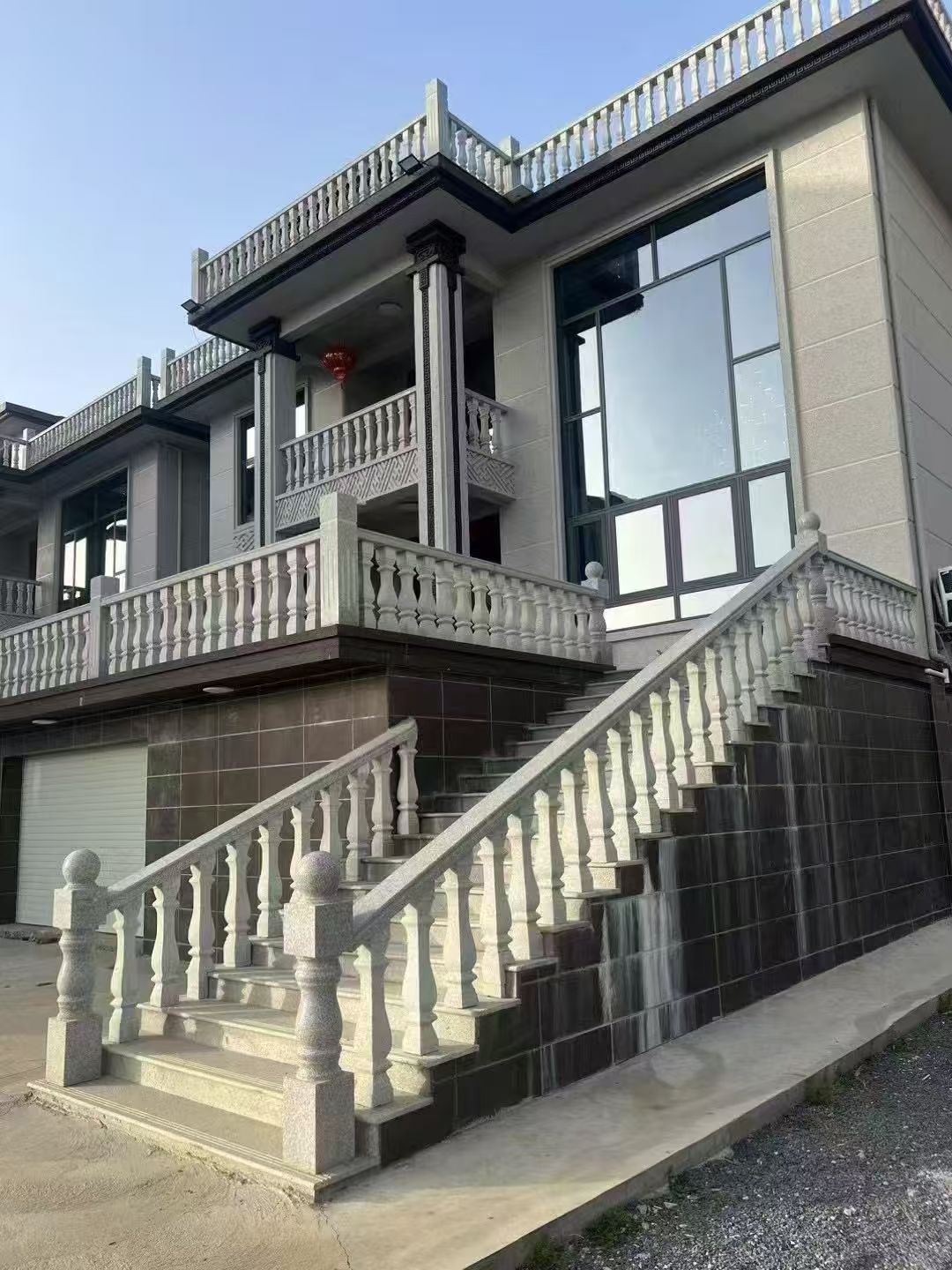 柳州 芝麻白别墅阳台栏杆，楼梯栏杆